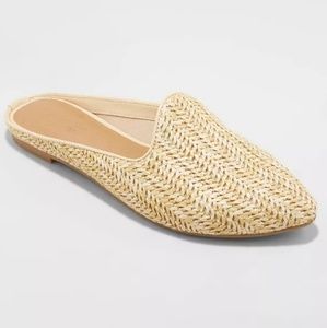 Women's Violet Woven Backless Mules